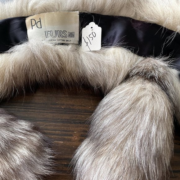 Vintage fur collar or scarf, unusual design. PD furs. Natural / real fur - Picture 5 of 7